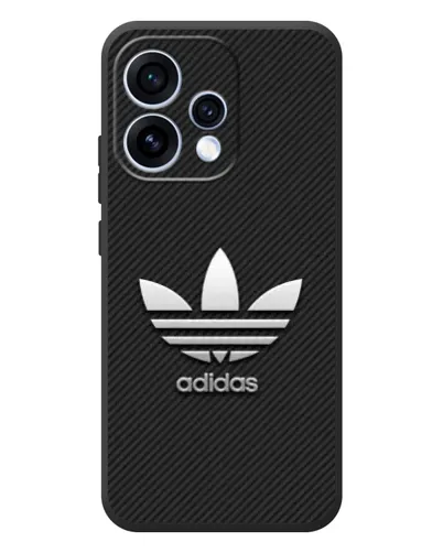 Чехол для OPPO Reno 15 с картинкой «Adidas Карбоновая текстура»