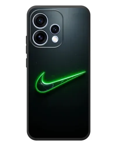 Чехол для OPPO Reno 15 с картинкой «Неоновый контур Nike» Чехол для OPPO Reno 15 с картинкой «Неоновый контур Nike»