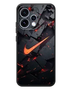 Чехол для OPPO Reno 15 с картинкой «Nike — эффект разломов»