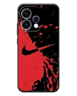 Чехол для OPPO Reno 15 с картинкой «Красные брызги Nike»