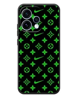 Чехол для OPPO Reno 15 с картинкой «Неоновый принт LV»