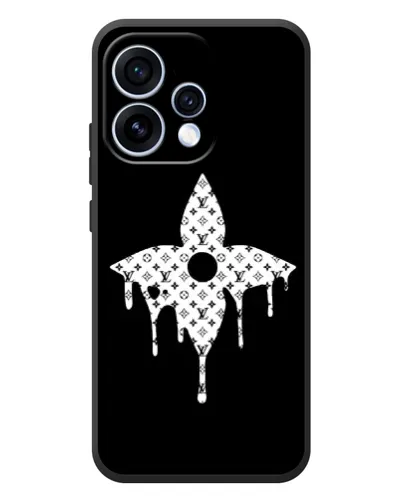 Чехол для OPPO Reno 15 с картинкой «Цветочная монограмма»
