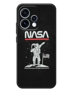Чехол для OPPO Reno 15 с картинкой «NASA — шагаем по Луне»