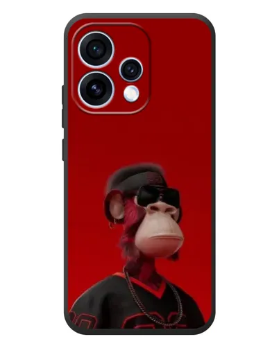 Чехол для OPPO Reno 15 с картинкой «Bored Ape в красном» Чехол для OPPO Reno 15 с картинкой «Bored Ape в красном»