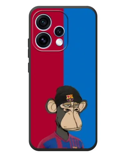 Чехол для OPPO Reno 15 с картинкой «Bored Ape — фанат Барсы» Чехол для OPPO Reno 15 с картинкой «Bored Ape — фанат Барсы»