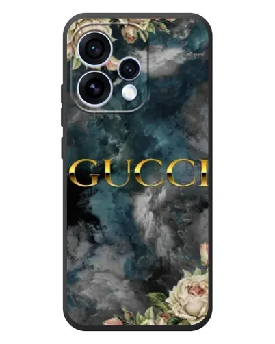 Чехол для OPPO Reno 15 с картинкой «Абстрактные цветы Gucci» Чехол для OPPO Reno 15 с картинкой «Абстрактные цветы Gucci»