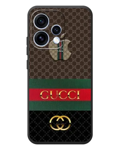 Чехол для OPPO Reno 15 с картинкой «Gucci — брендированный десерт» Чехол для OPPO Reno 15 с картинкой «Gucci — брендированный десерт»