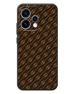 Чехол для OPPO Reno 15 с картинкой «Gucci — золотые диагонали»