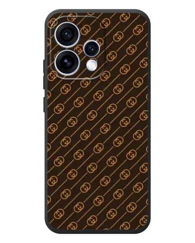 Чехол для OPPO Reno 15 с картинкой «Gucci — золотые диагонали» Чехол для OPPO Reno 15 с картинкой «Gucci — золотые диагонали»