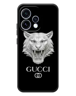 Чехол для OPPO Reno 15 с картинкой «Gucci — серебряный лев»