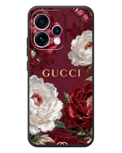 Чехол для OPPO Reno 15 с картинкой «Gucci — бордовые розы»