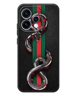 Чехол для OPPO Reno 15 с картинкой «Gucci — змея на полосе»