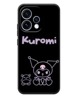 Чохол для OPPO Reno 15 з картинкою «Kuromi — чорний мінімалізм»
