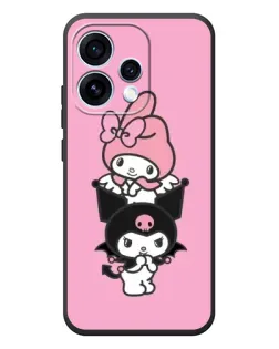 Чехол для OPPO Reno 15 с картинкой «My Melody и Kuromi»