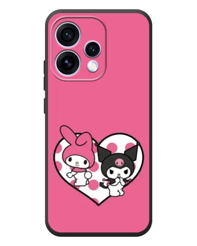 Чехол для OPPO Reno 15 с картинкой «Kuromi и My Melody»
