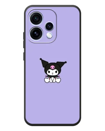 Чехол для OPPO Reno 15 с картинкой «Kuromi — фиолетовый минимализм»