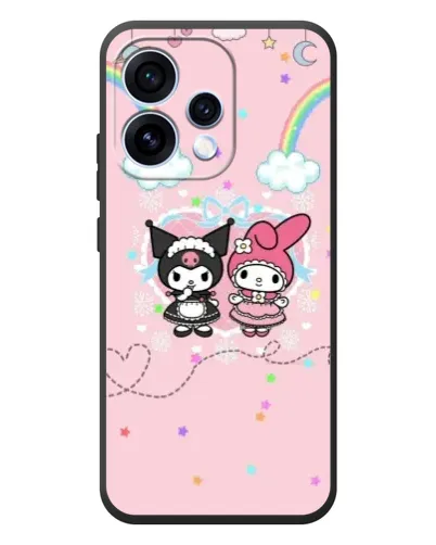 Чехол для OPPO Reno 15 с картинкой «My Melody и Kuromi»