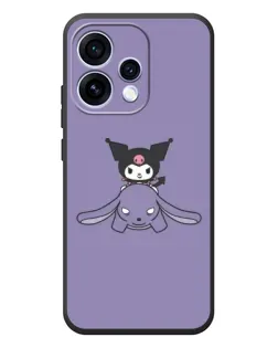 Чехол для OPPO Reno 15 с картинкой «Kuromi на лиловом фоне»