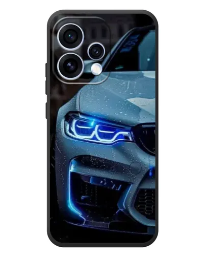 Чохол для OPPO Reno 15 з картинкою «Погляд BMW з синіми фарами»