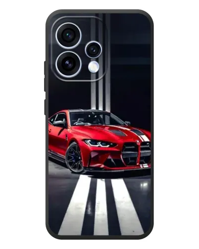 Чохол для OPPO Reno 15 з картинкою «Червона BMW на дорозі»
