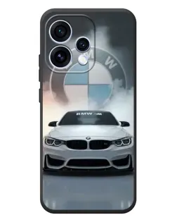 Чехол для OPPO Reno 15 с картинкой «BMW в белом дыму»