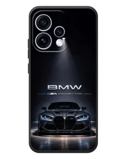 Чехол для OPPO Reno 15 с картинкой «BMW сквозь ночной город»