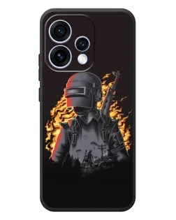 Чохол для OPPO Reno 15 з картинкою «PUBG — вогняний силует»