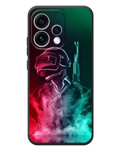 Чохол для OPPO Reno 15 з картинкою «PUBG — вогняний воїн»