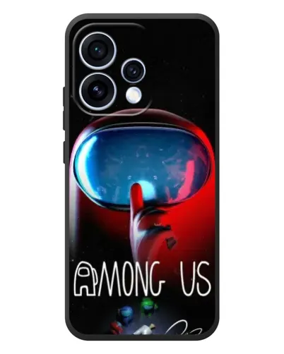 Чохол для OPPO Reno 15 з картинкою «Червоний імпостер — макро»