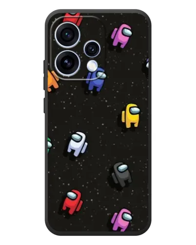 Чохол для OPPO Reno 15 з картинкою «Космічний патерн Among Us»