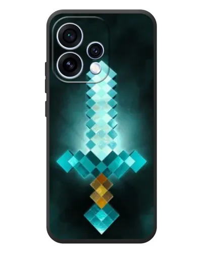 Чохол для OPPO Reno 15 з картинкою «Алмазний меч неон»