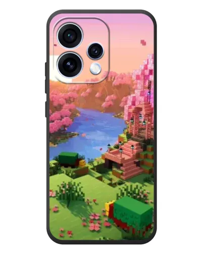 Чохол для OPPO Reno 15 з картинкою «Рожеве дерево Minecraft»