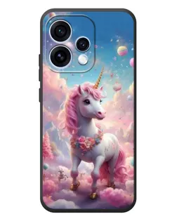 Чехол для OPPO Reno 15 с картинкой «Единорог среди облаков»