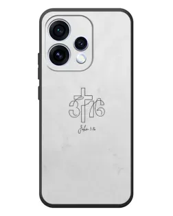Чохол для OPPO Reno 15 з картинкою «Івана 3:16 Хрест»