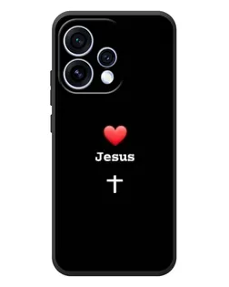 Чохол для OPPO Reno 15 з картинкою «Серце - Jesus»