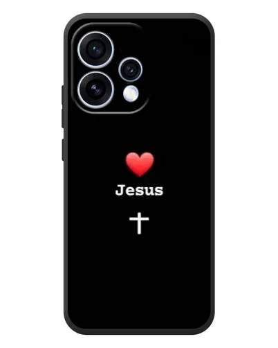 Чохол для OPPO Reno 15 з картинкою «Серце - Jesus»