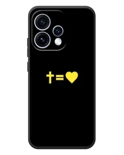 Чохол для OPPO Reno 15 з картинкою «Серце та Хрест»