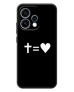Чохол для OPPO Reno 15 з картинкою «Хрест та Серце»