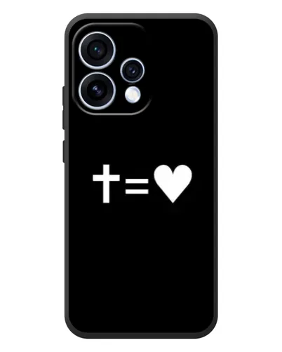 Чохол для OPPO Reno 15 з картинкою «Хрест та Серце»