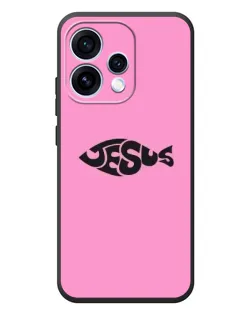 Чохол для OPPO Reno 15 з картинкою «Рожевий символ Jesus»