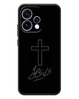 Чехол для OPPO Reno 15 с картинкой «Графический крест Jesus»