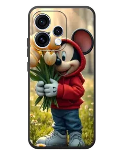 Чехол для OPPO Reno 15 с картинкой «Микки с тюльпанами»