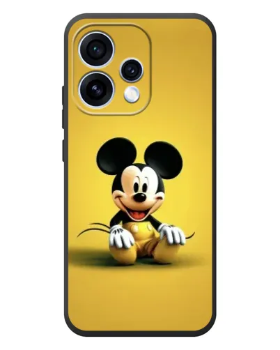 Чехол для OPPO Reno 15 с картинкой «Микки на желтом»