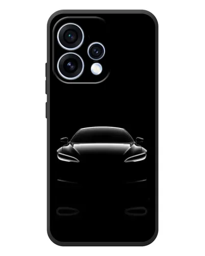 Чохол для OPPO Reno 15 з картинкою «Силует Tesla Night»