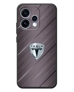 Чохол для OPPO Reno 15 з картинкою «Металева текстура Tesla»