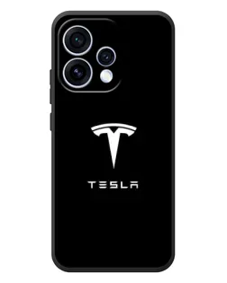 Чохол для OPPO Reno 15 з картинкою «Tesla White Logo»
