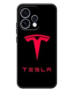 Чохол для OPPO Reno 15 з картинкою «Tesla Red Logo»