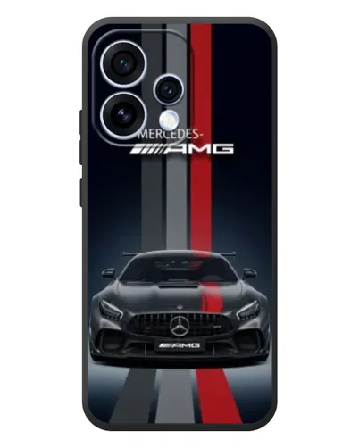 Чохол для OPPO Reno 15 з картинкою «Mercedes — білий карбон»