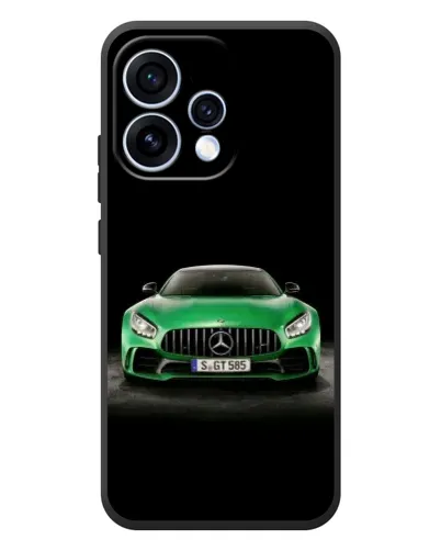 Чохол для OPPO Reno 15 з картинкою «Mercedes — неоновий лого»
