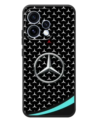 Чохол для OPPO Reno 15 з картинкою «Mercedes — бірюзовий акцент»
